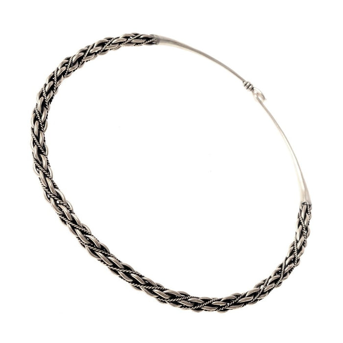 Viking torque Eskilstuna, silvered bronze