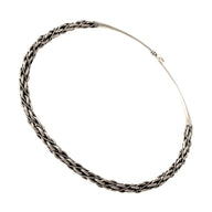 Viking torque Eskilstuna, silvered bronze