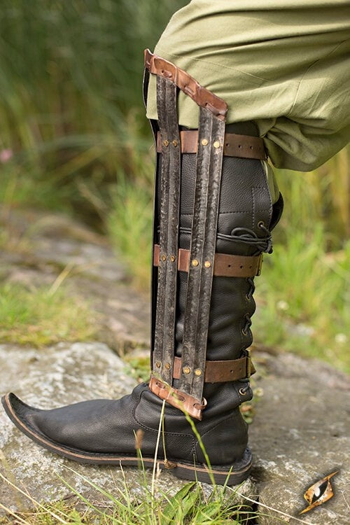 Vikingebenbeskyttere, bronzeret, 1 mm