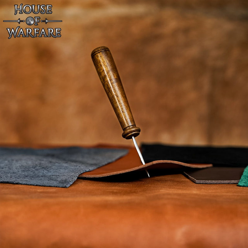 Early medieval leather awl Birka