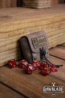 Dice bag with dice set, Barbarian