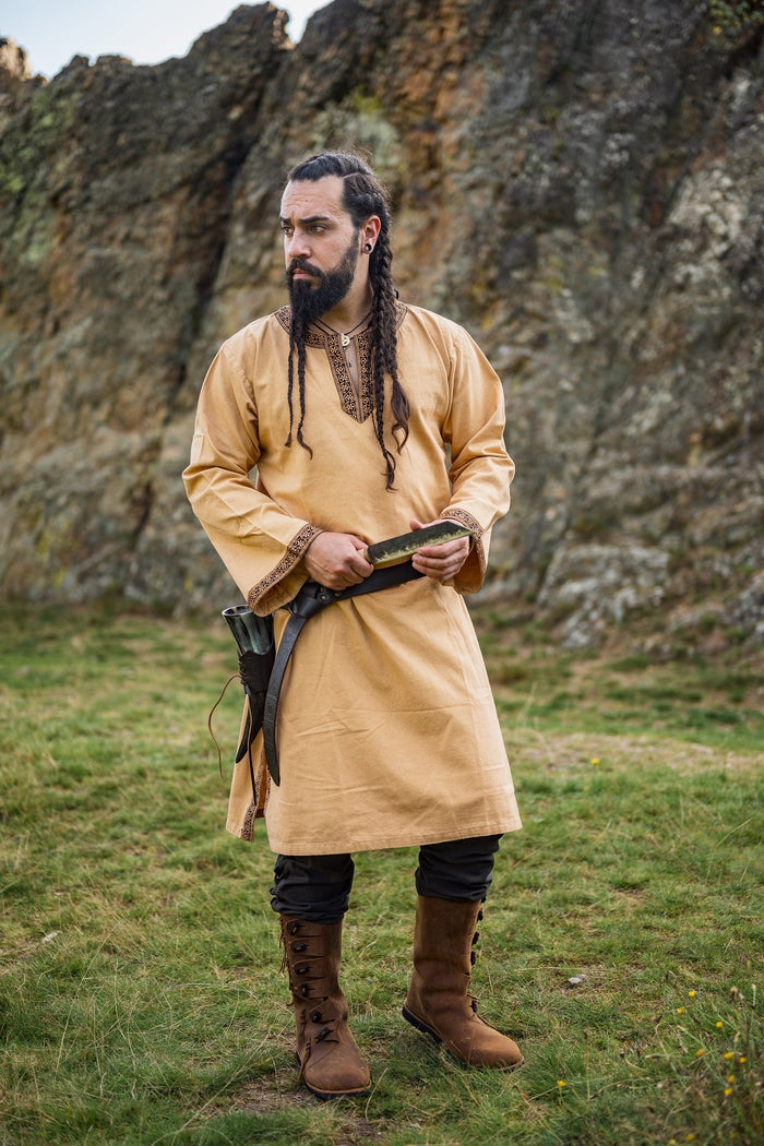 Germanic Thorsberg tunic Wulfhard, honey brown