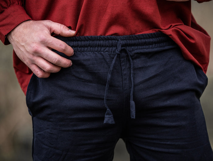 Cotton trousers Alin, black