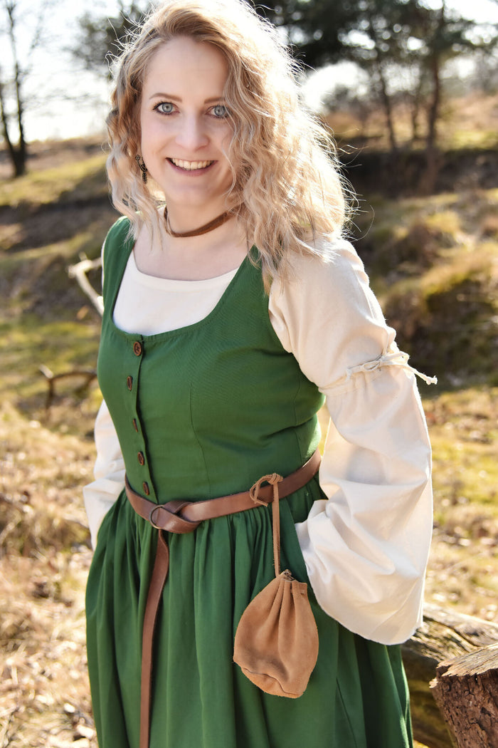 Medieval kirtle Lene, green