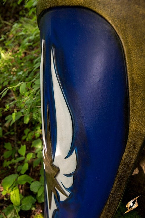 LARP blue elven shield, 120 x 55 cm