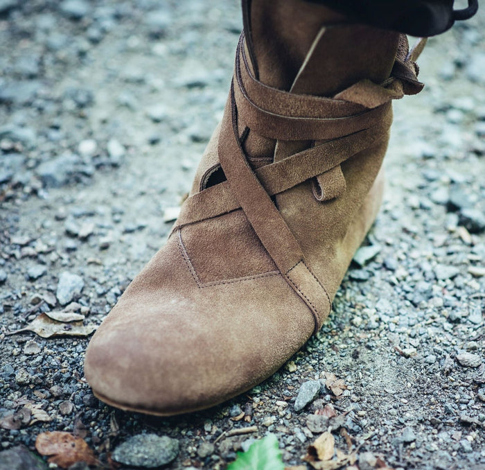 Haithabu boots, velours, brown