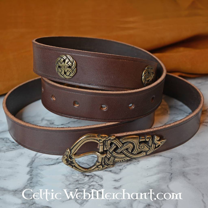 Ringerike Viking belt deluxe, 165 cm, brown
