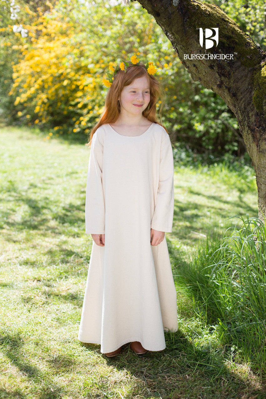 Medieval dress Ylvi, natural