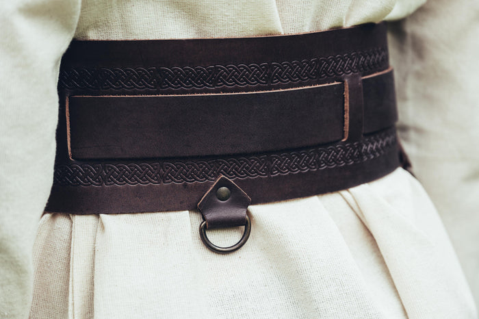 Viking belt Sigrid, dark brown