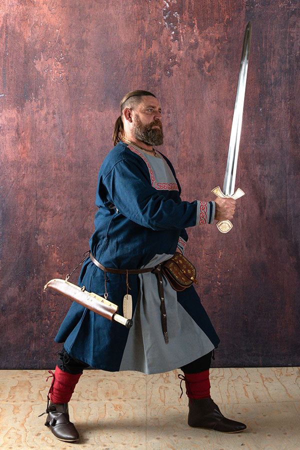 Frankish tunic Childeric, blue