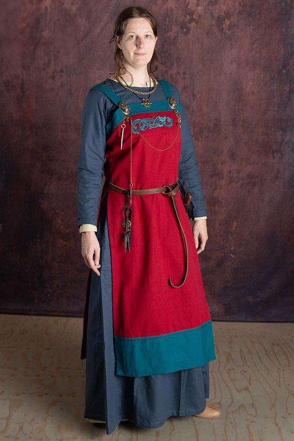 Hangeroc with Viking dragons, red