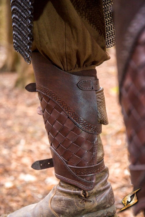 Ranger leather greaves