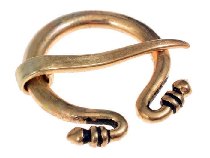 Small Roman Omega brooch, bronze
