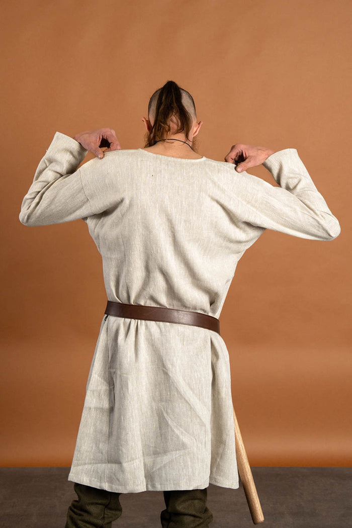Medieval tunic Eirik, linen, natural