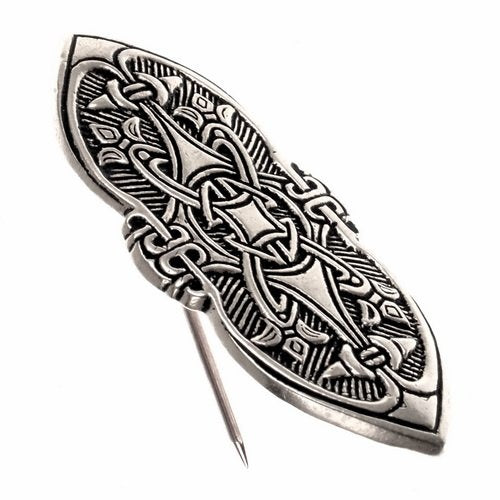 Viking fibula Birka grave 501, silvered bronze