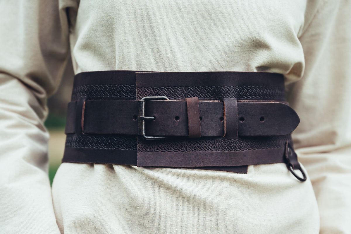 Viking belt Sigrid, dark brown