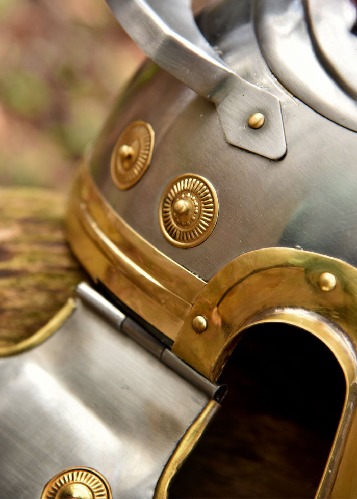 Roman centurio helmet, Weisenau, 1-1.2 mm