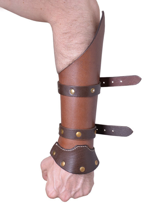 Cnut leather bracers, forearm guards