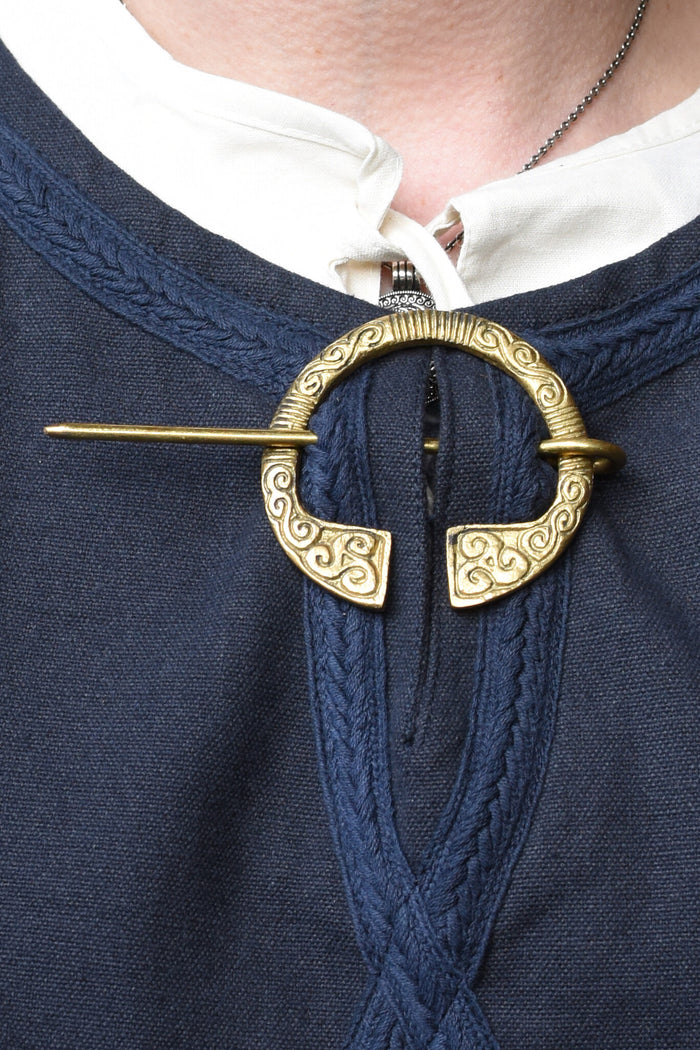 Irish fibula, brass