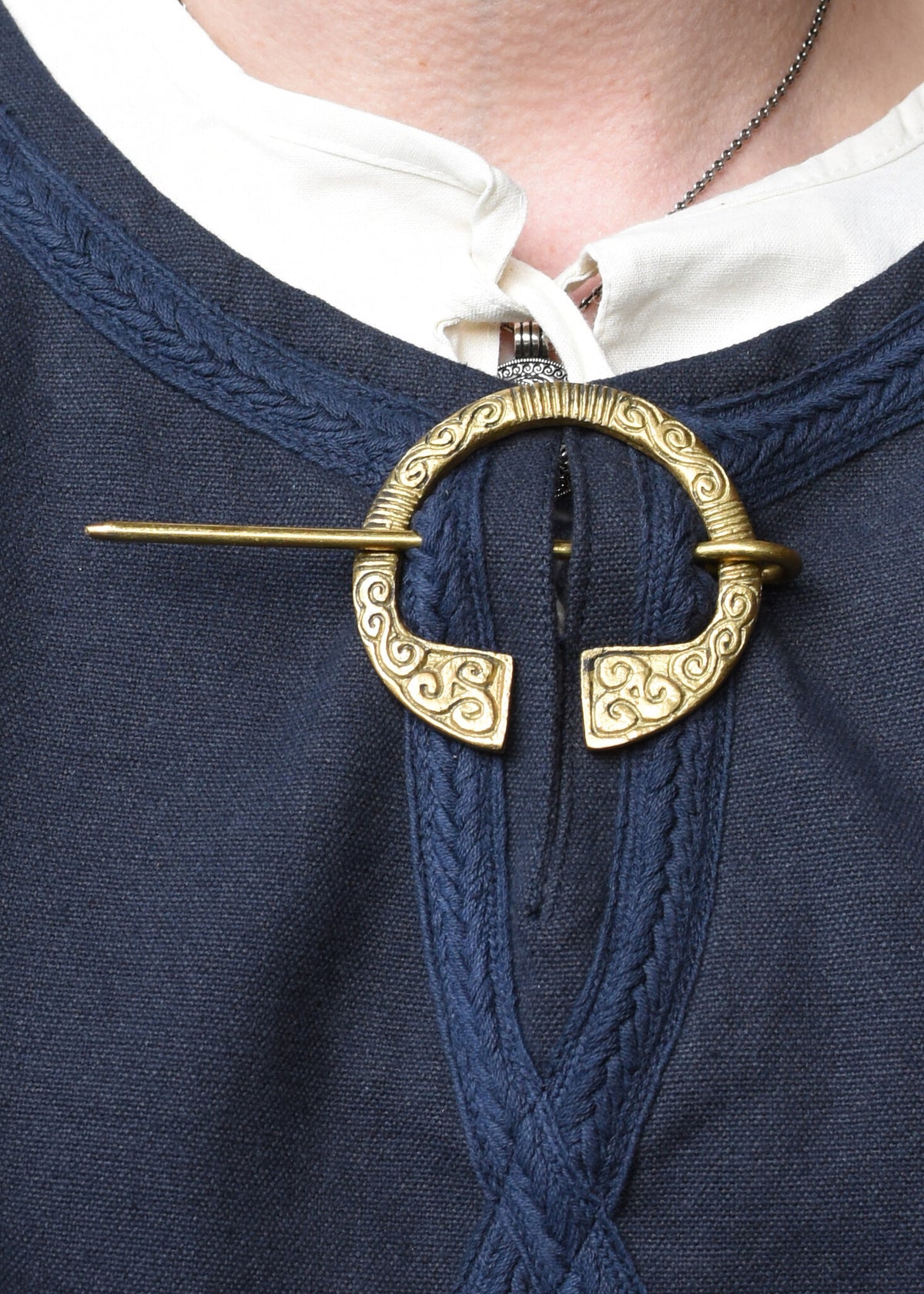 Irish fibula, brass
