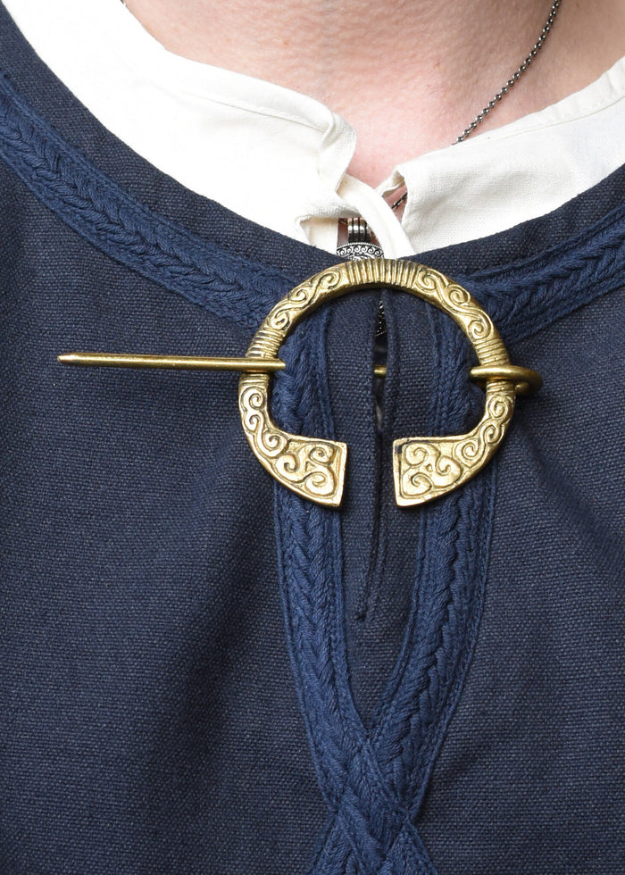 Irish fibula, brass