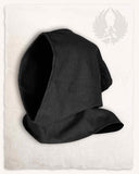 Medieval hood Bron, black