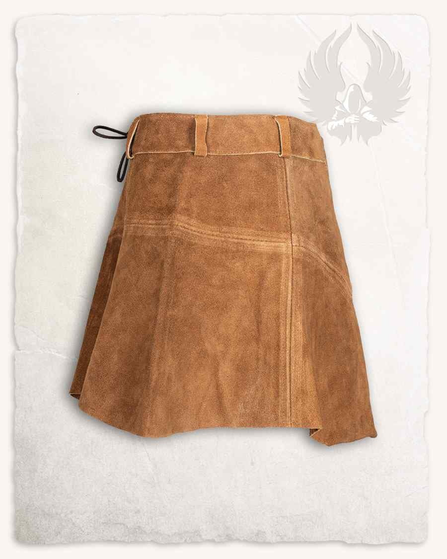 Leather skirt Nuala, brown