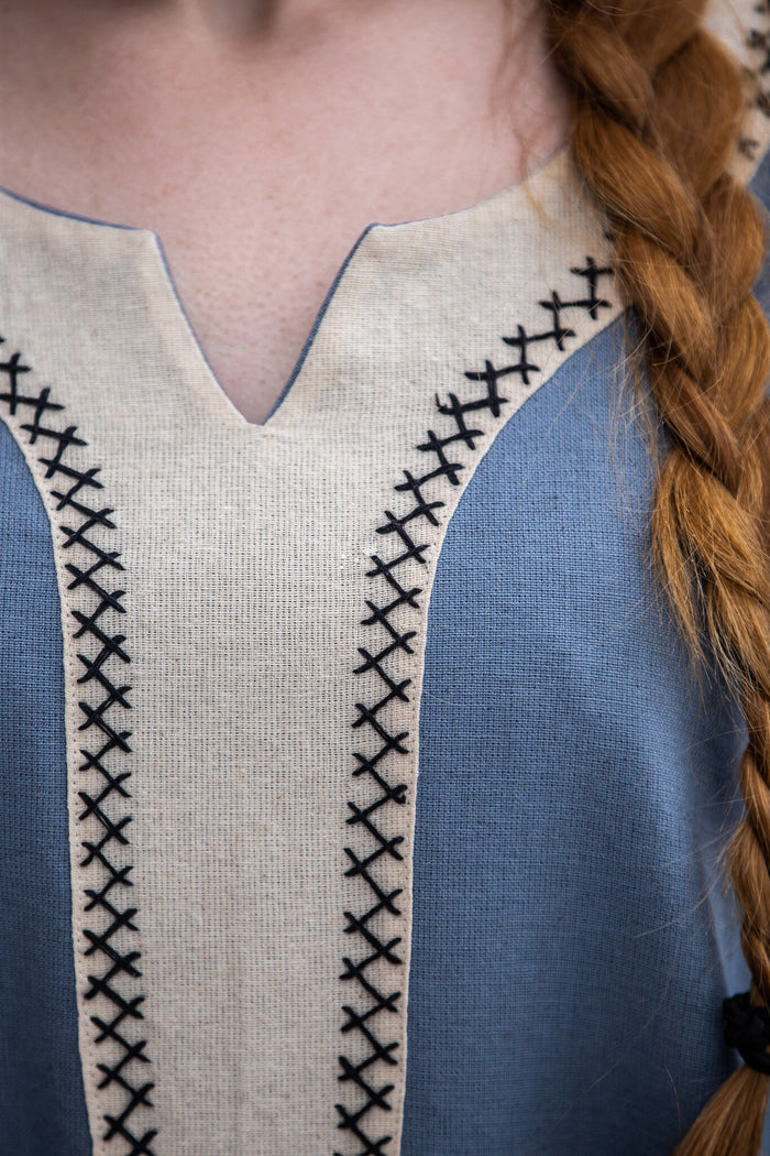 Viking dress Lagertha, blue