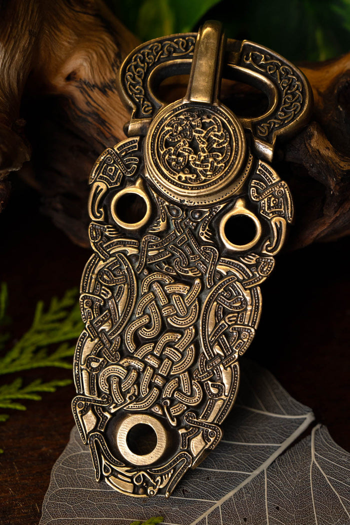 Sutton Hoo buckle, brass