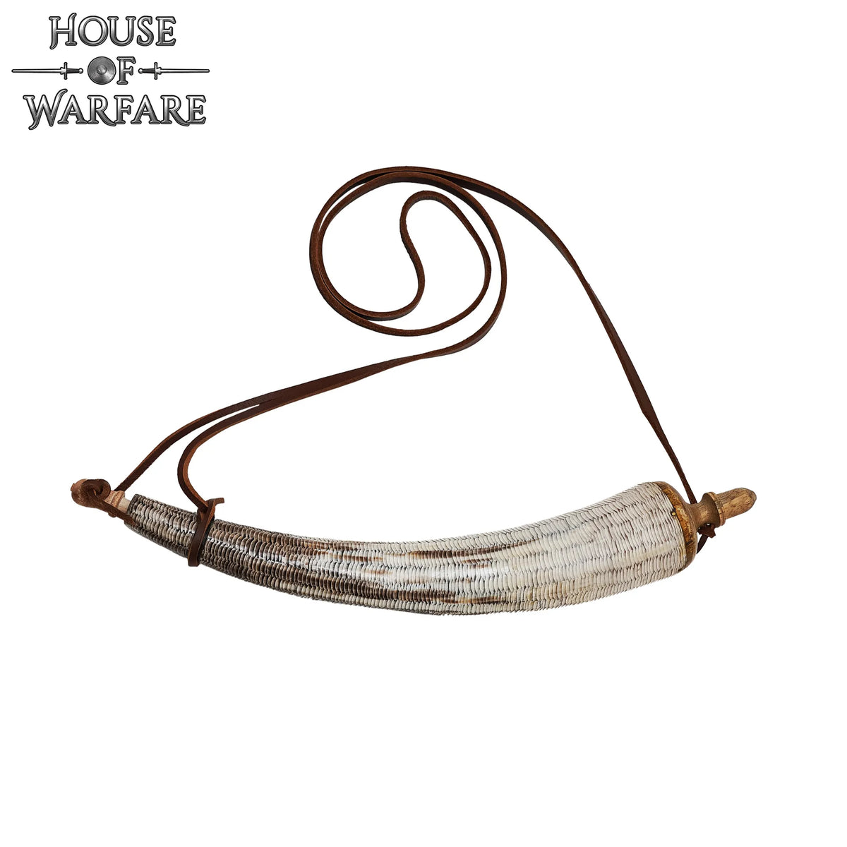 Engraved powder horn