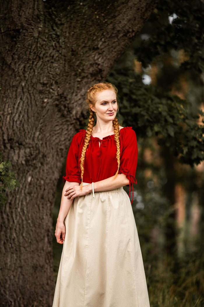 Baroque blouse Julia red