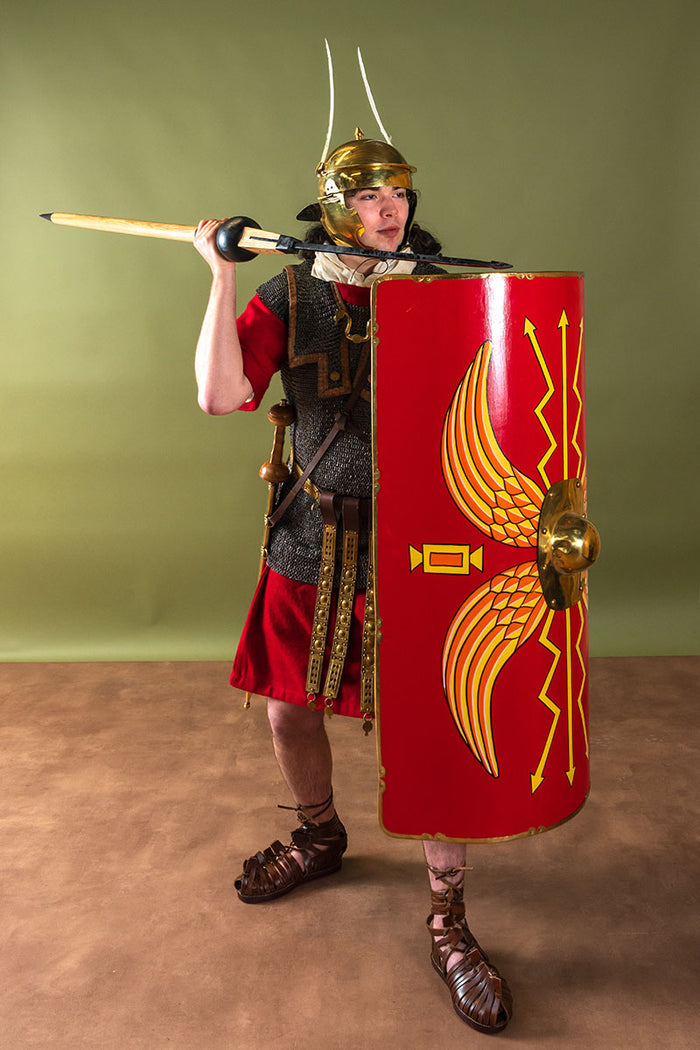 Traditional Roman pilum, semi-sharp