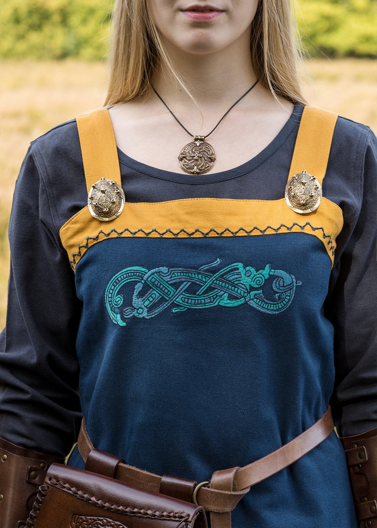 Hangeroc with Viking dragons, blue