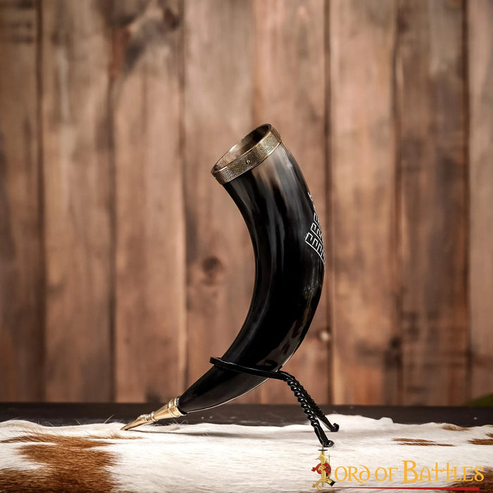 Viking drinking horn with Yggdrasil, 300-500 ml