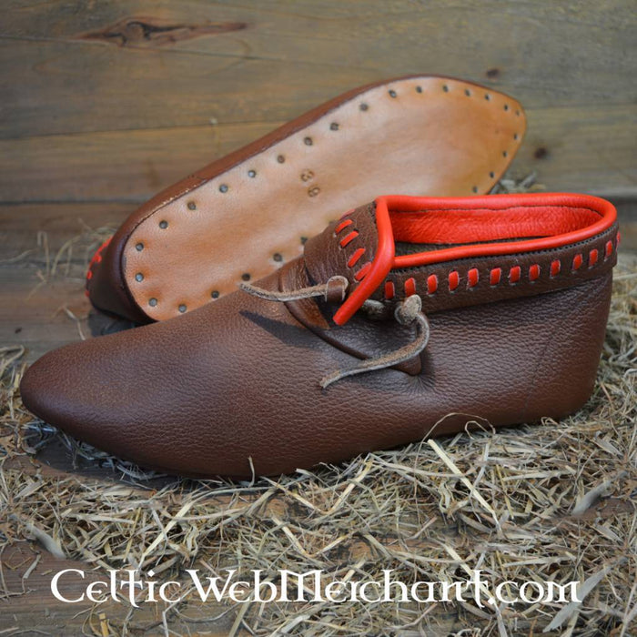 Decorated ankle boots, brown