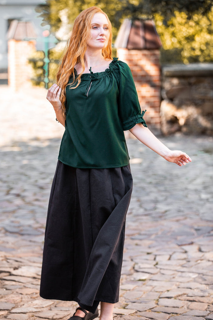 Baroque blouse Julia green