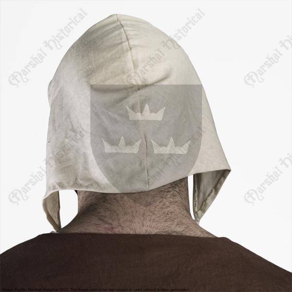 Medieval coif, cream