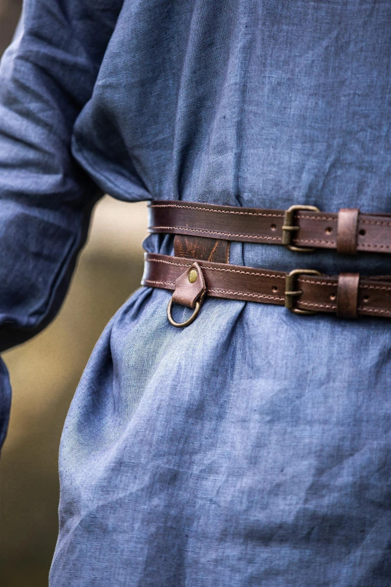 Double belt Ubbe, dark brown