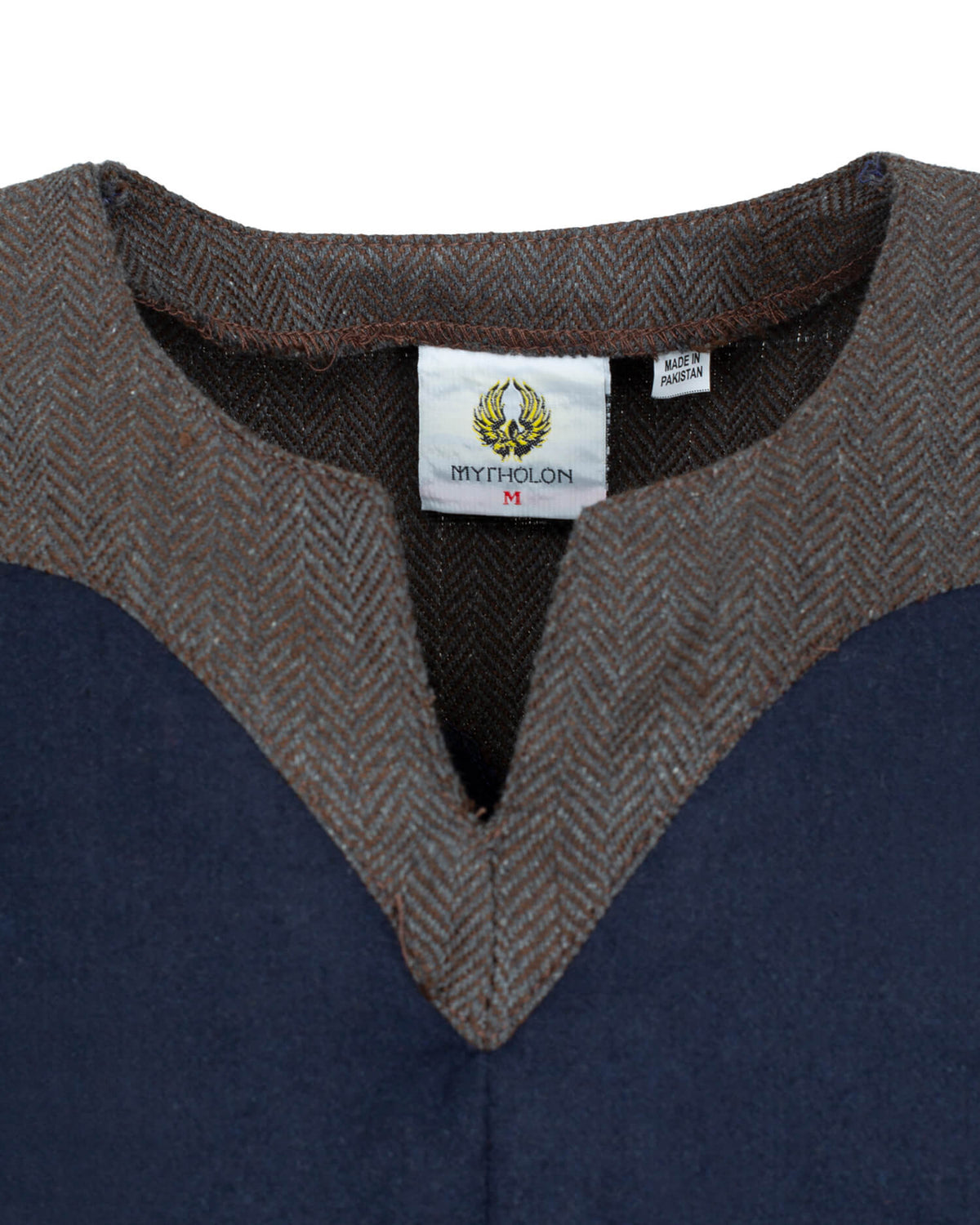 Embroidered Norgaard tunic, wool blend, blue