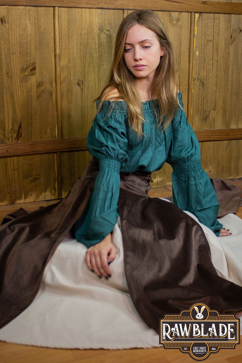 Isabela deluxe dobbelt nederdel – brun