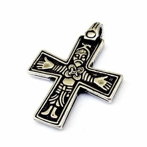 Viking cross amulet Gotland, brass, zamak