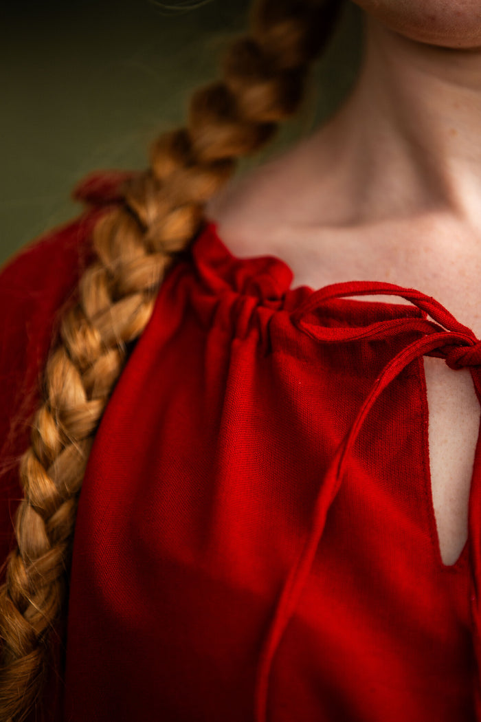 Baroque blouse Julia red