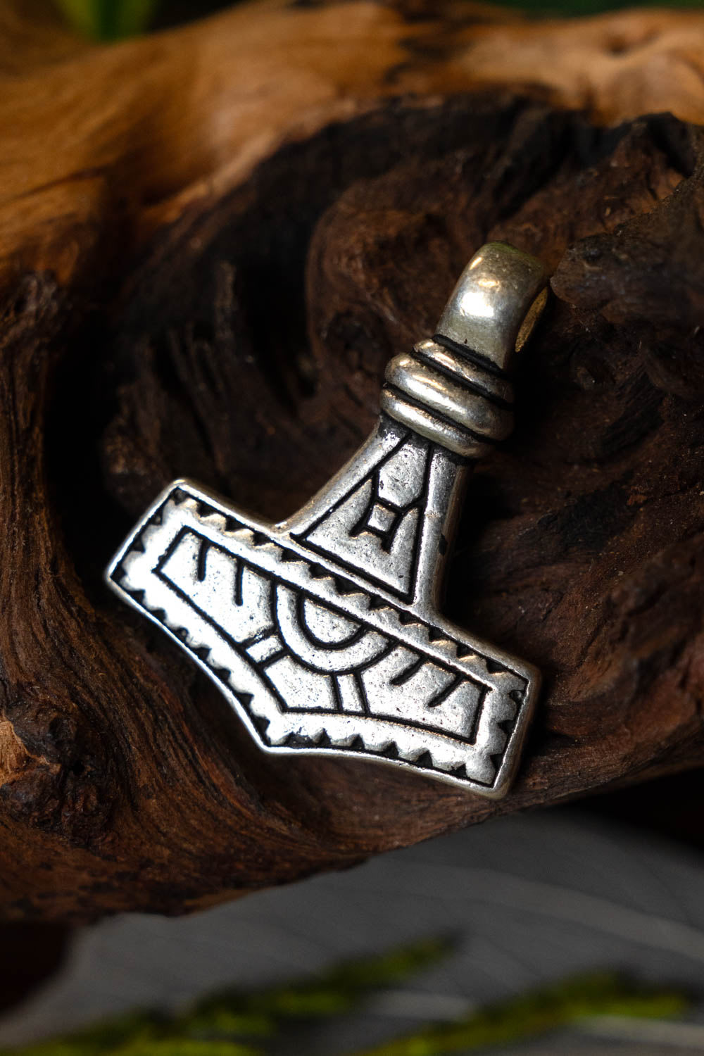 Gotland Thor's hammer, silvered bronze