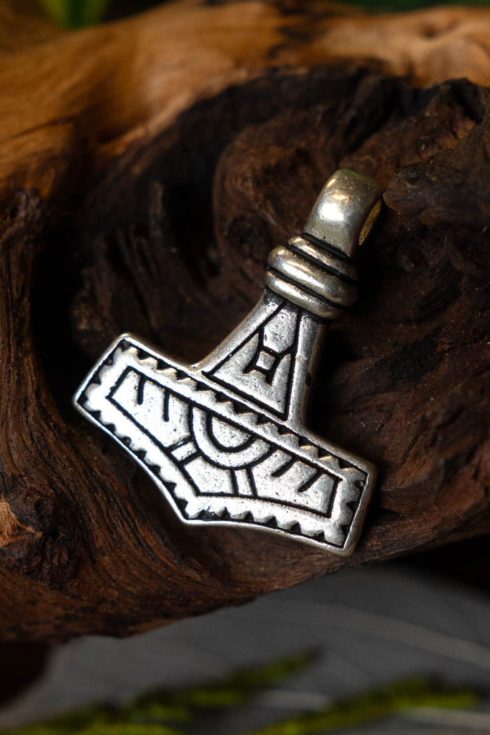 Gotland Thor's hammer, silvered bronze