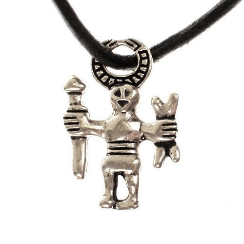 Vendel völva Odin amulet Uppland, silvered bronze
