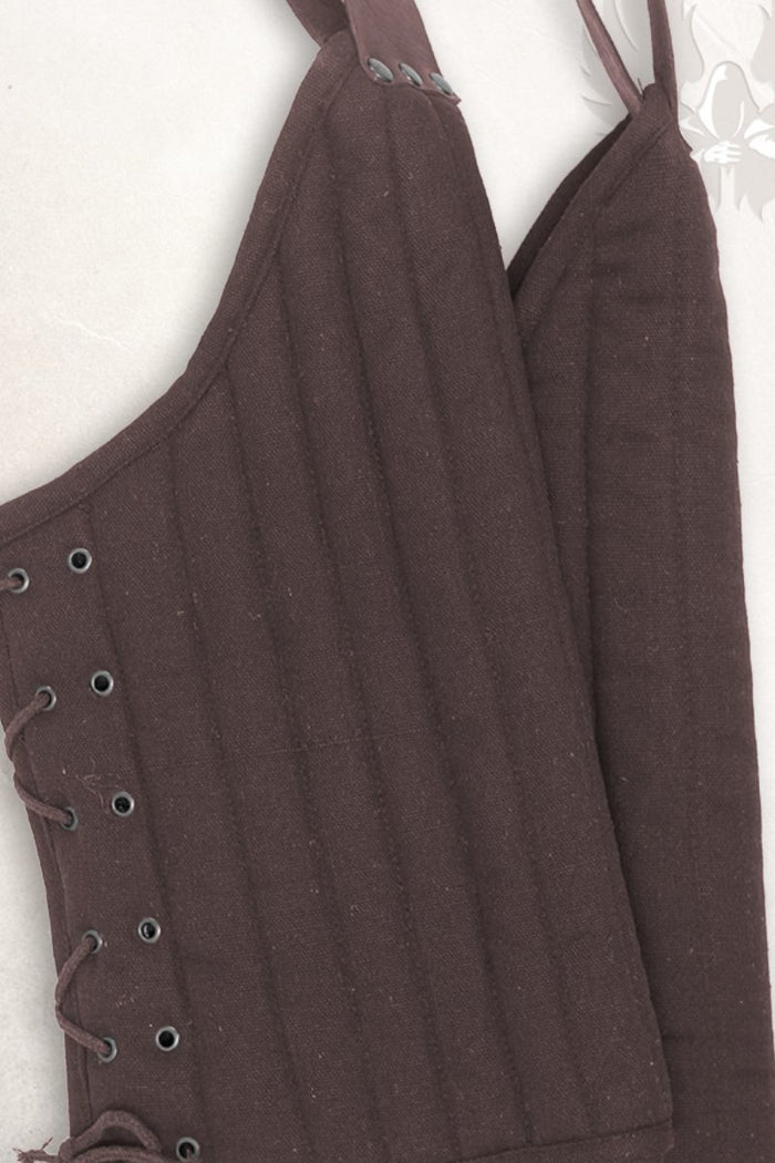 Gambeson cuisses, thigh armour, Leopold brown
