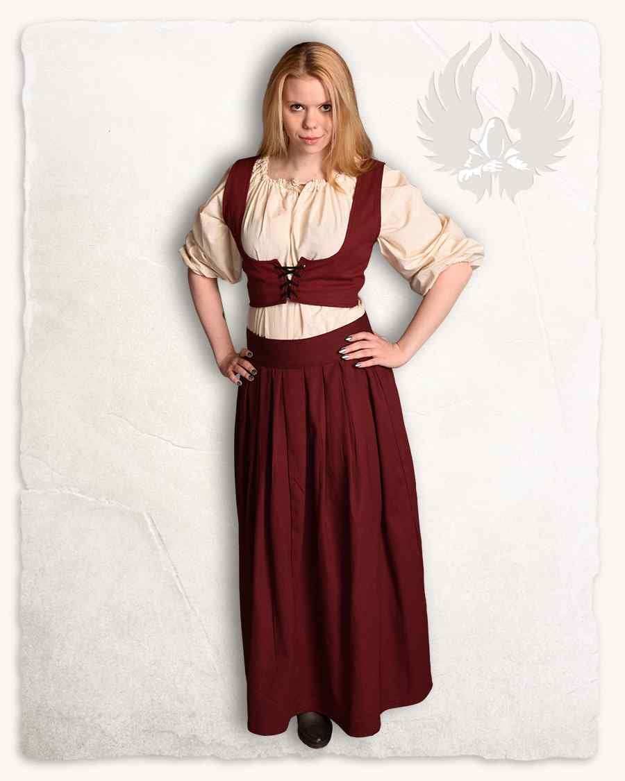 Annabelle bodice, burgundy