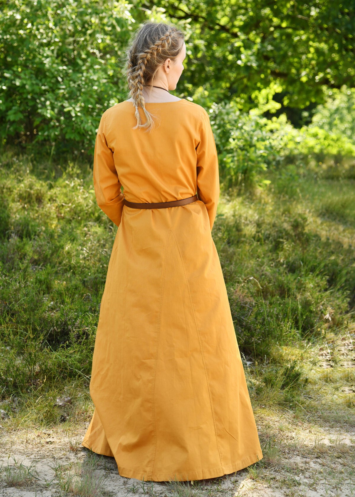 Viking dress Milla, yellow
