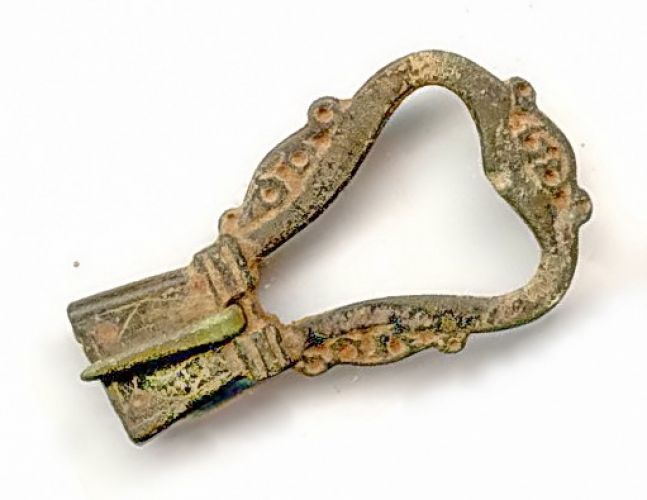 Gothic belt with belt end, 151 cm, brown