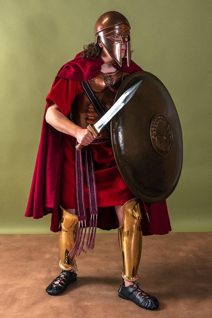 Medieval cloak Karen red, wool mix